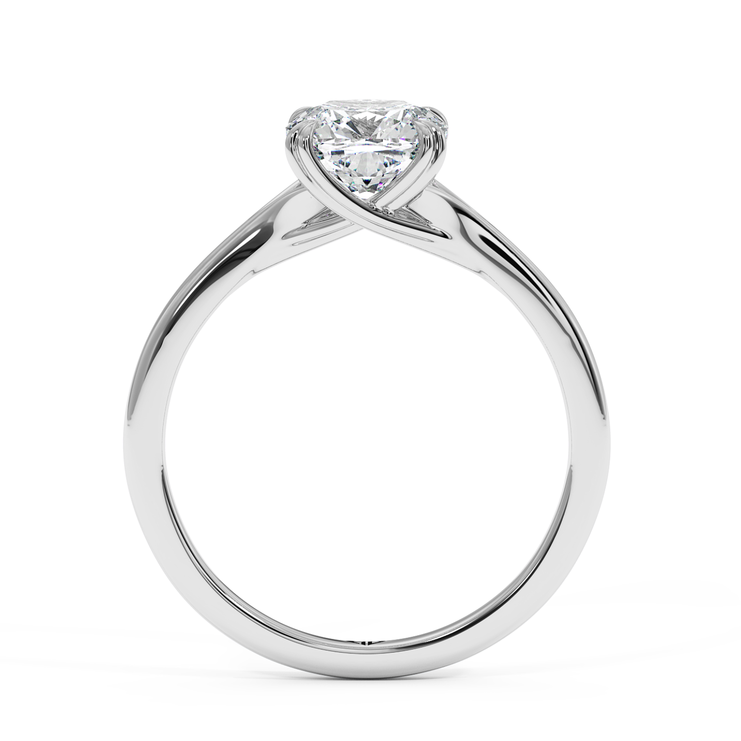 18K White Gold Leone Engagement Ring