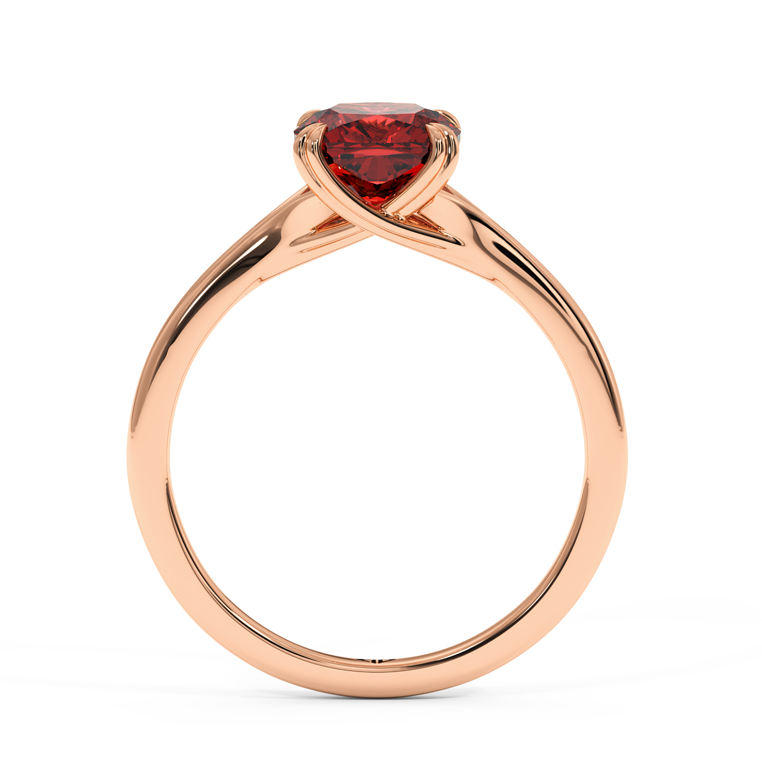 18K Rose Gold Leone Engagement Ring