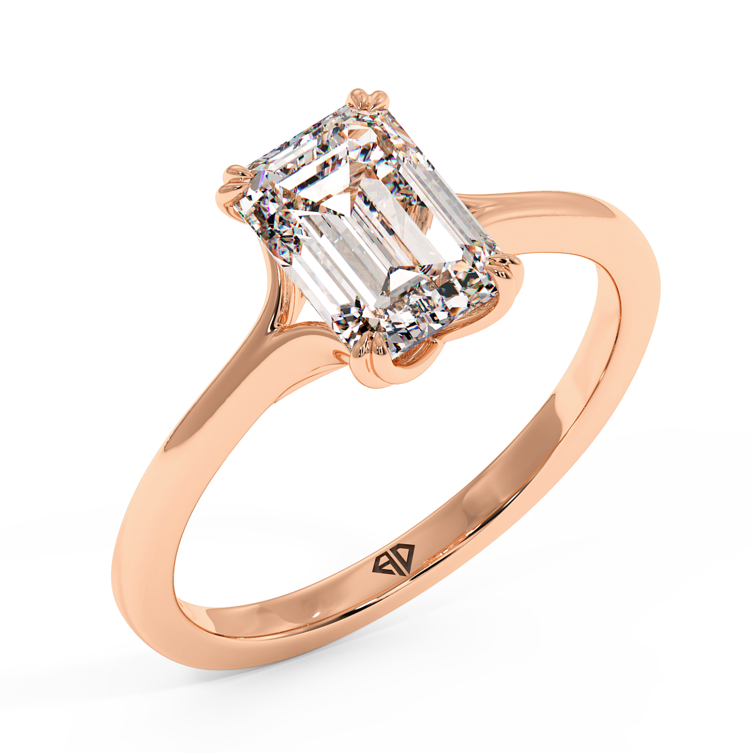 18K Rose Gold Leone Engagement Ring