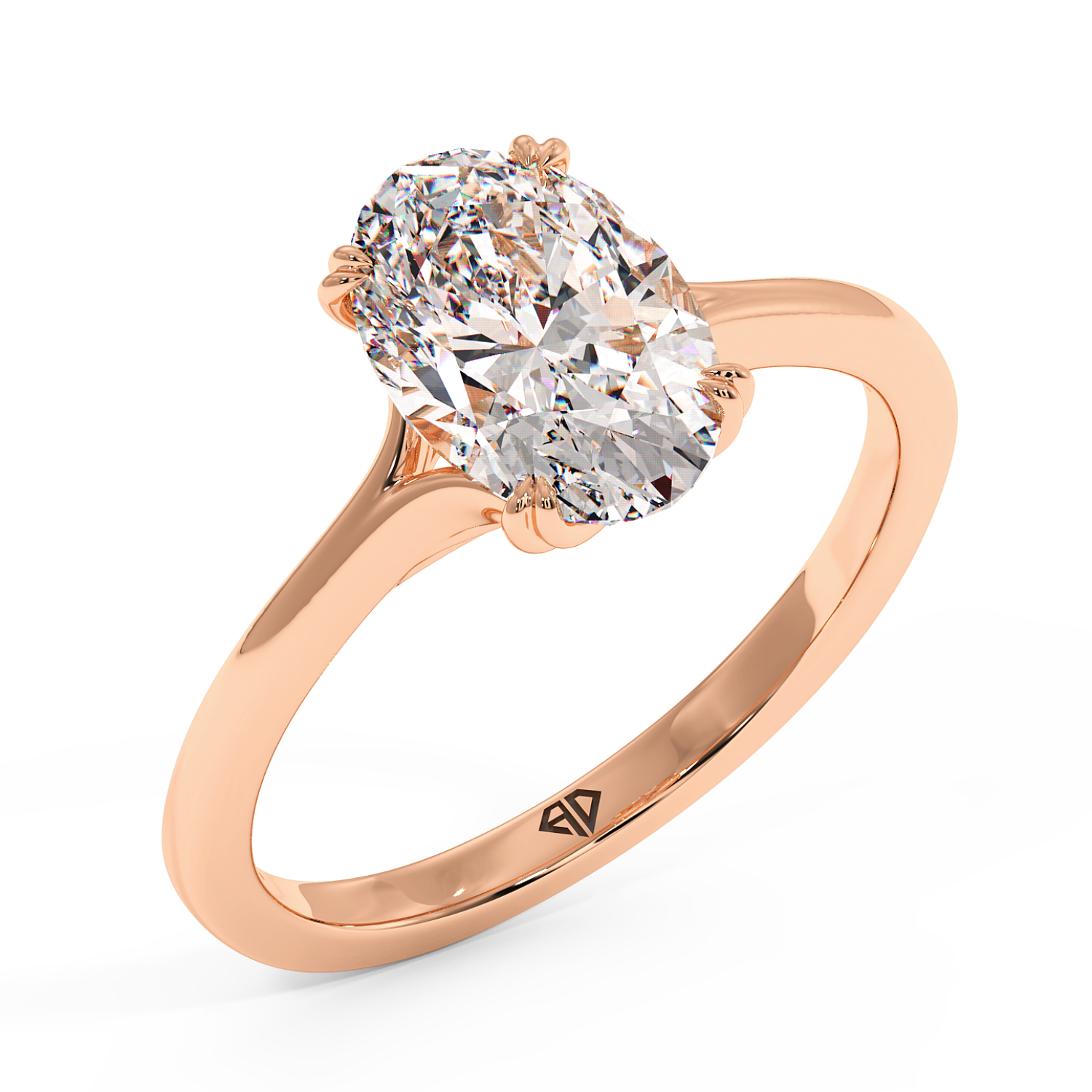 18K Rose Gold Leone Engagement Ring