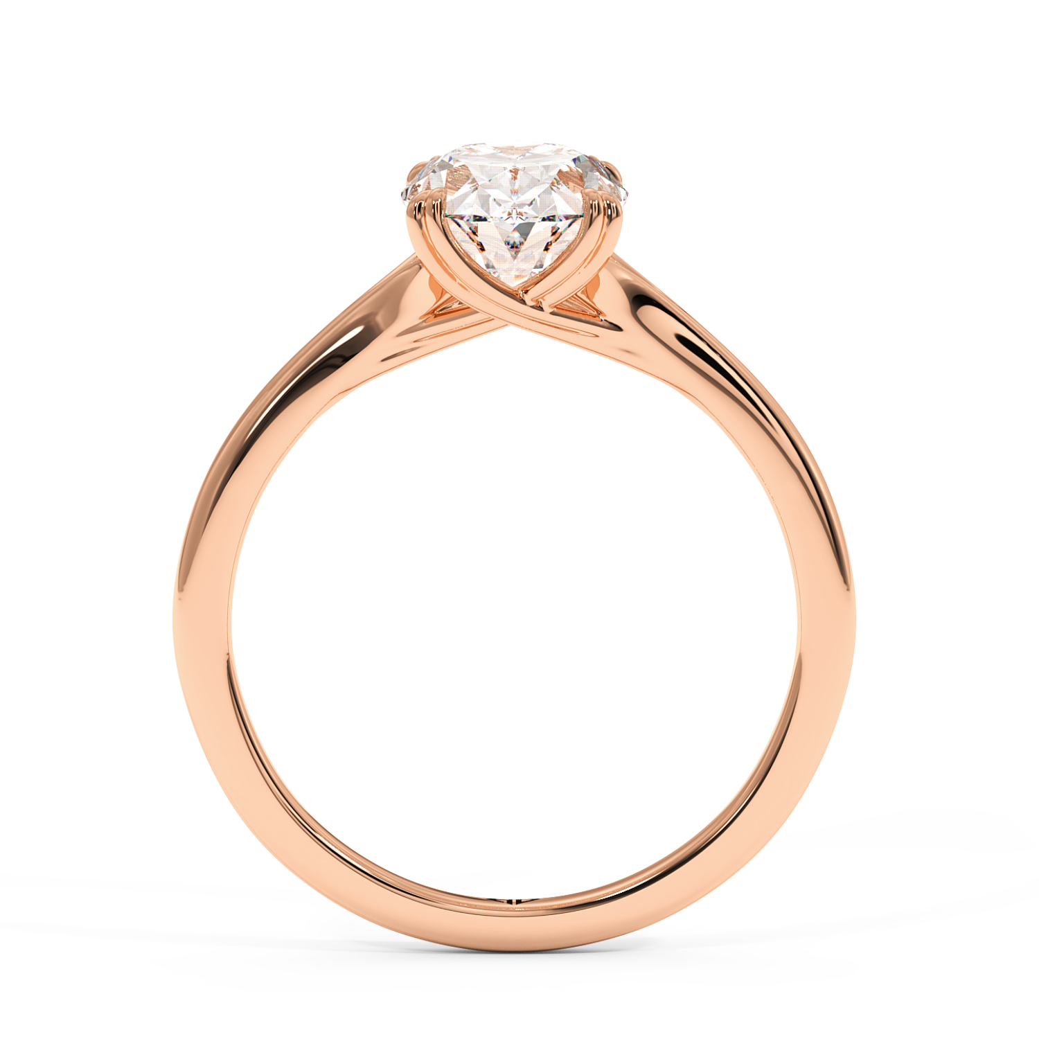 18K Rose Gold Leone Engagement Ring