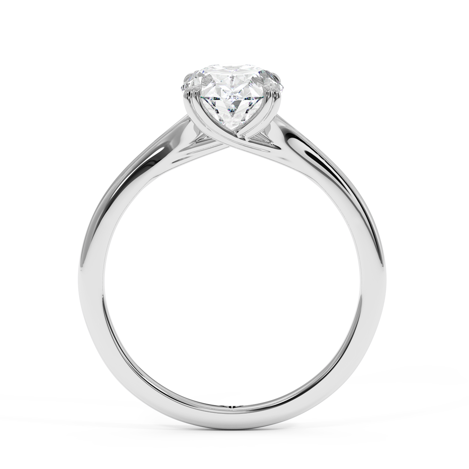 18K White Gold Leone Engagement Ring