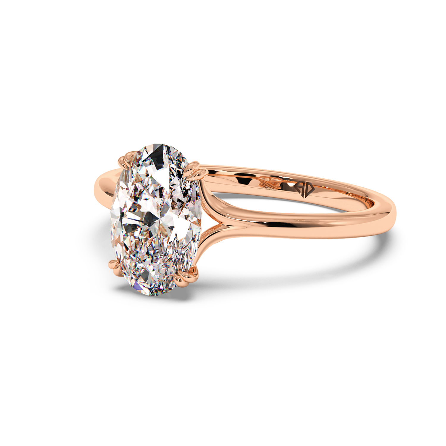 18K Rose Gold Leone Engagement Ring