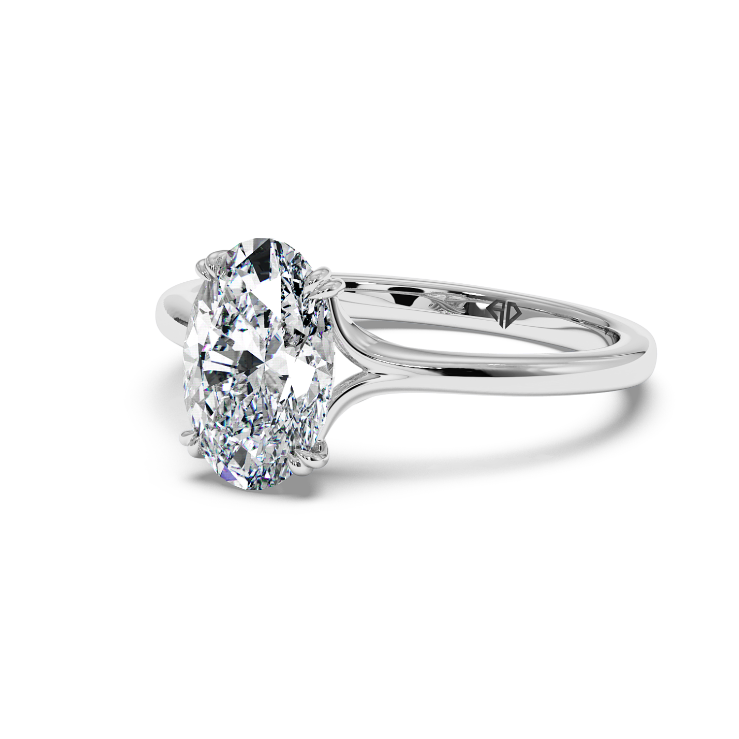18K White Gold Leone Engagement Ring