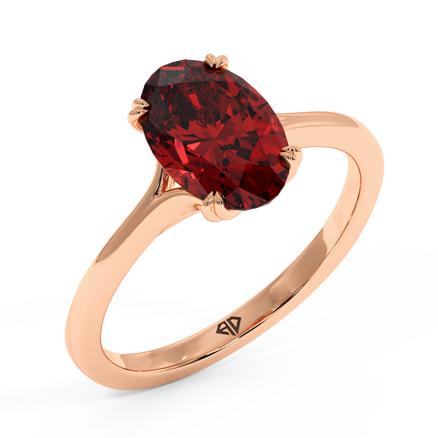 18K Rose Gold Leone Engagement Ring