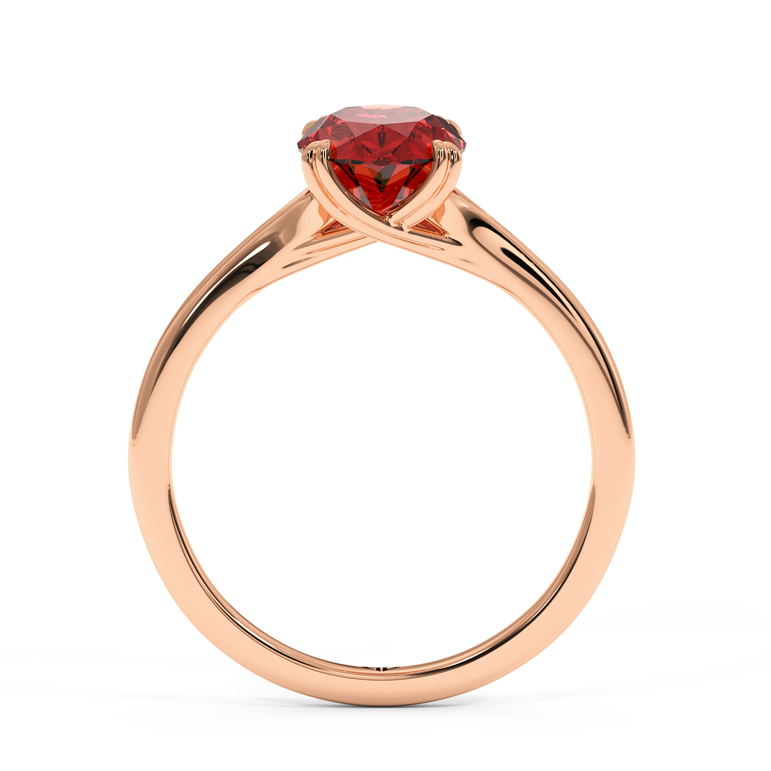 18K Rose Gold Leone Engagement Ring