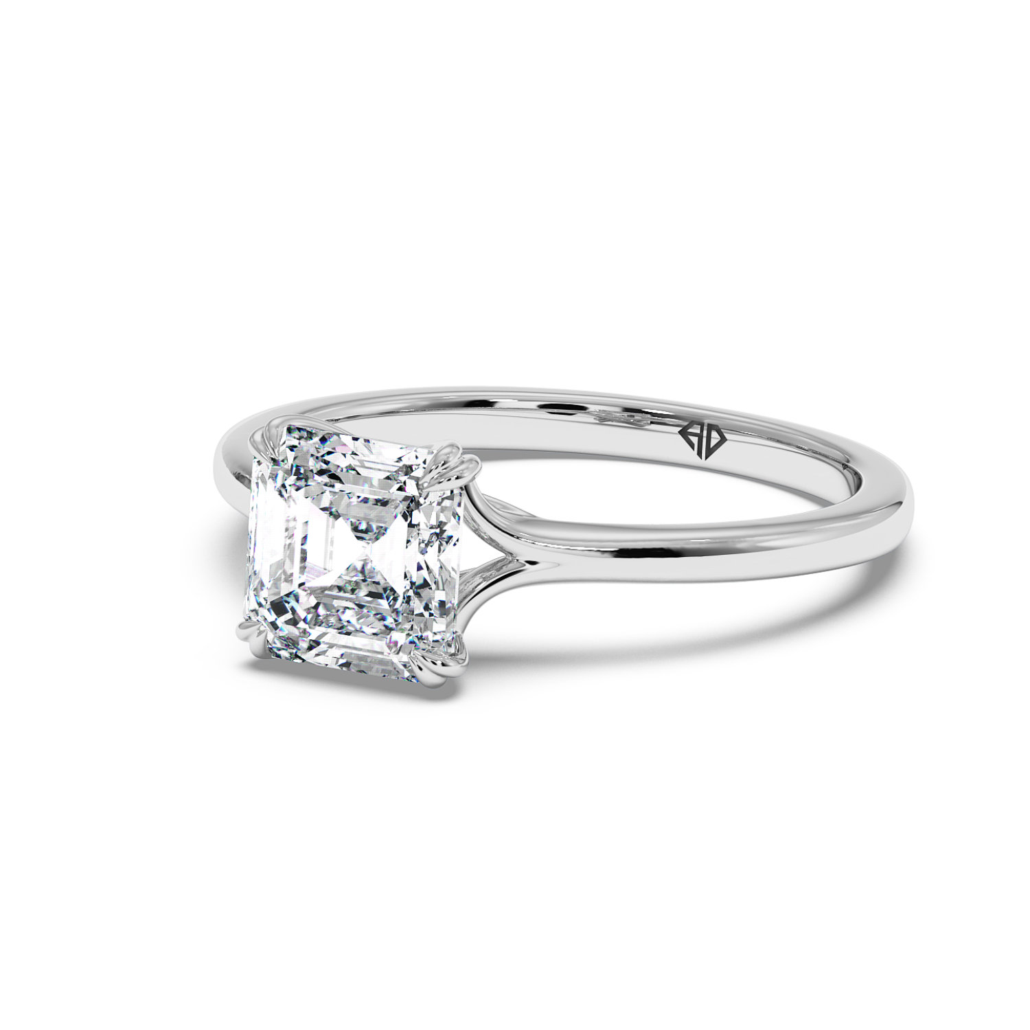 18K White Gold Leone Engagement Ring