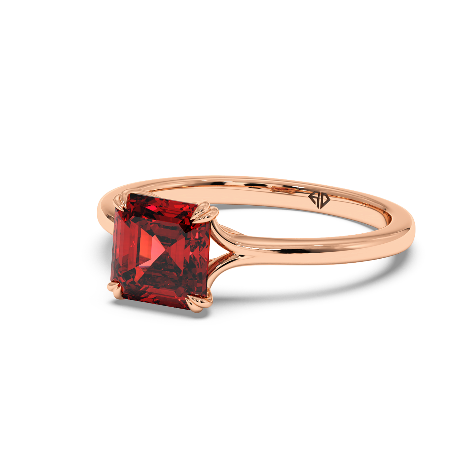 18K Rose Gold Leone Engagement Ring