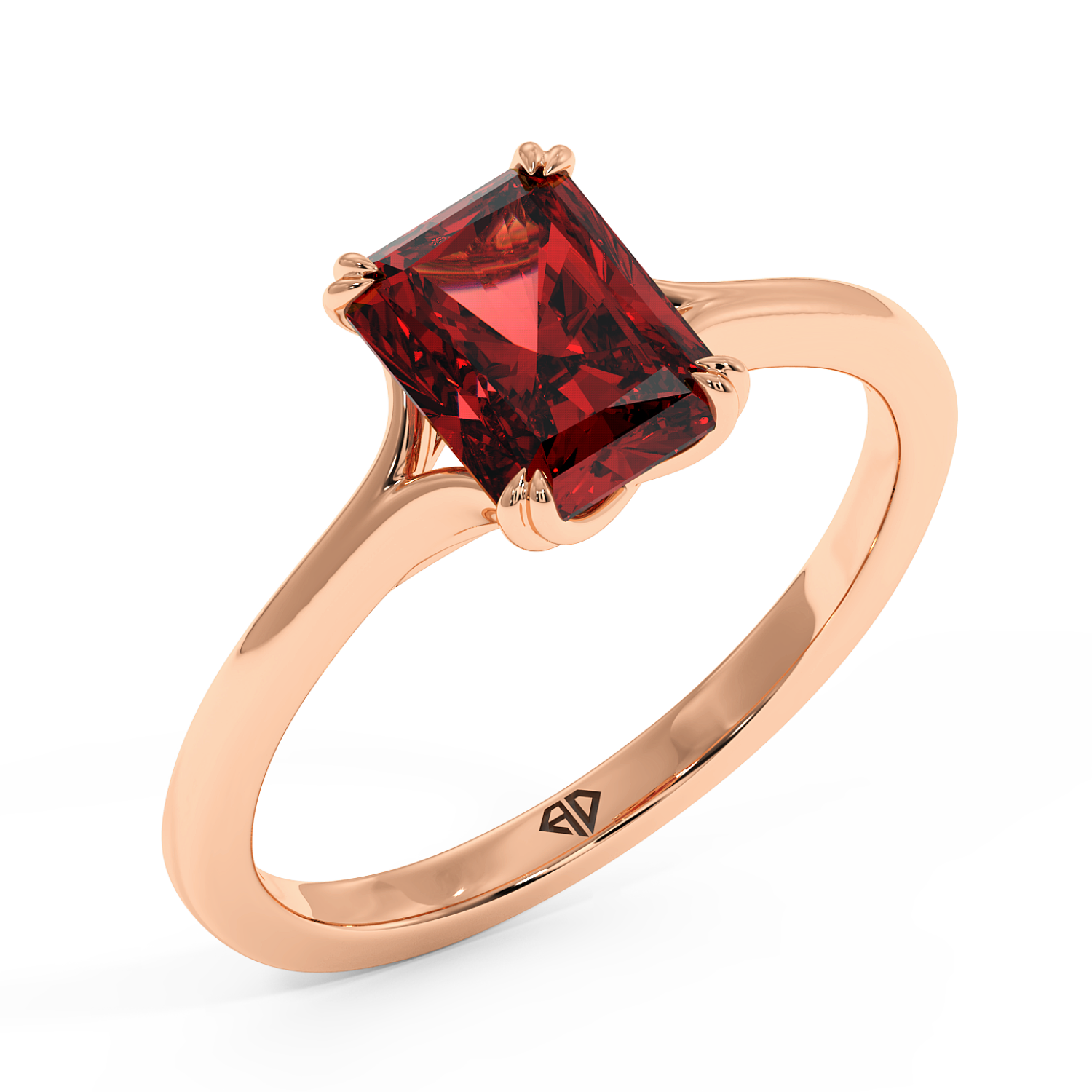 18K Rose Gold Leone Engagement Ring